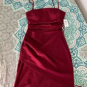 Mini burgundy Windsor Dress Size M